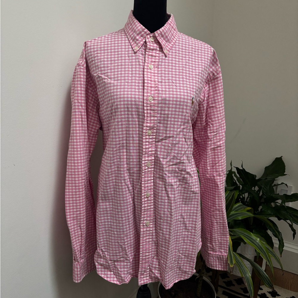 Ralph Lauren Pink Checkered Men's Shirt